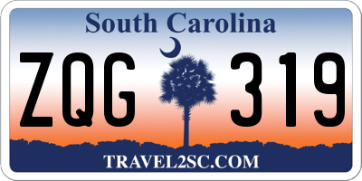 SC license plate ZQG319
