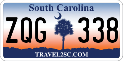 SC license plate ZQG338