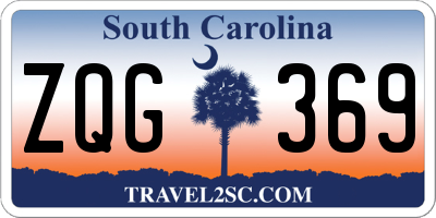 SC license plate ZQG369