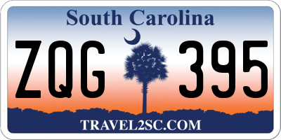 SC license plate ZQG395