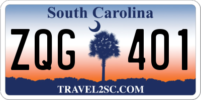 SC license plate ZQG401