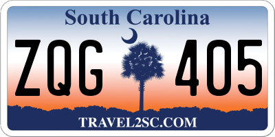 SC license plate ZQG405