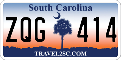 SC license plate ZQG414
