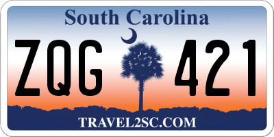 SC license plate ZQG421