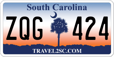 SC license plate ZQG424