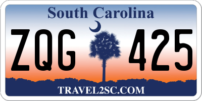 SC license plate ZQG425