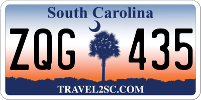 SC license plate ZQG435
