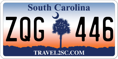 SC license plate ZQG446