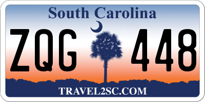SC license plate ZQG448