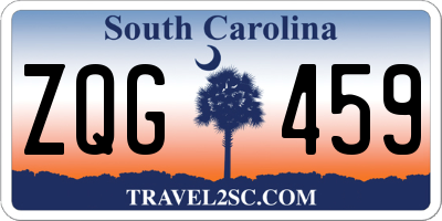 SC license plate ZQG459