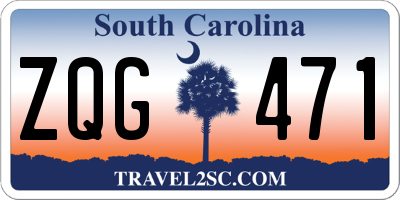 SC license plate ZQG471
