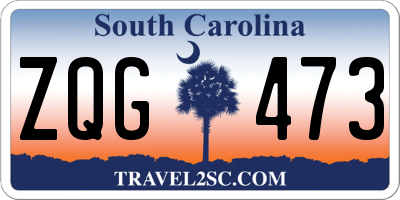 SC license plate ZQG473
