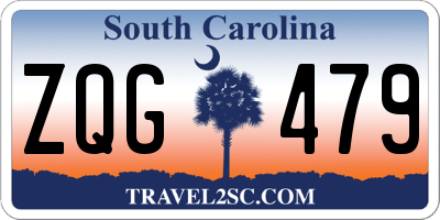 SC license plate ZQG479