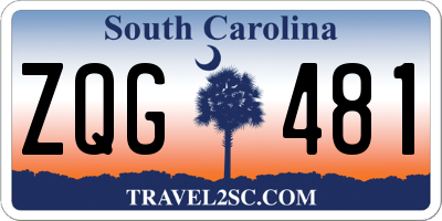 SC license plate ZQG481