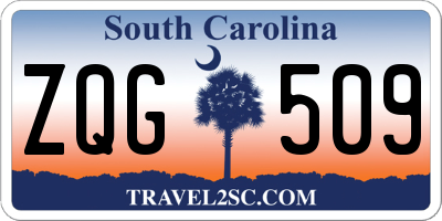 SC license plate ZQG509