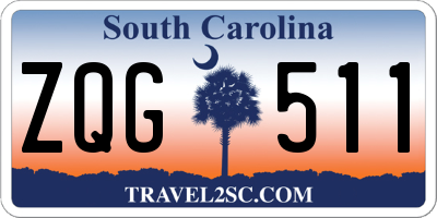 SC license plate ZQG511
