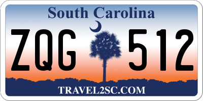 SC license plate ZQG512