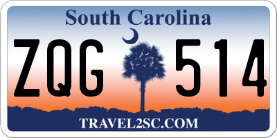 SC license plate ZQG514