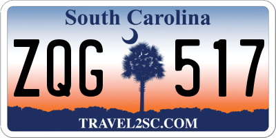 SC license plate ZQG517