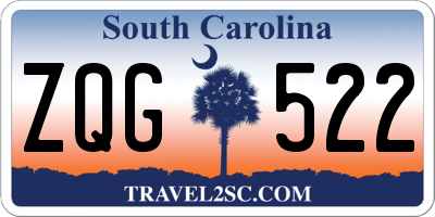 SC license plate ZQG522