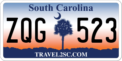 SC license plate ZQG523
