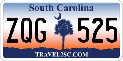SC license plate ZQG525