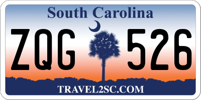 SC license plate ZQG526