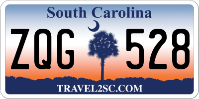 SC license plate ZQG528