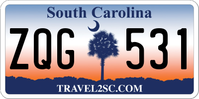 SC license plate ZQG531