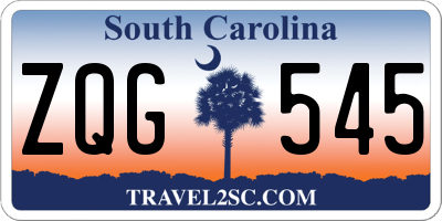 SC license plate ZQG545