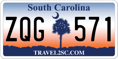 SC license plate ZQG571