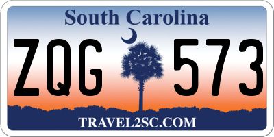 SC license plate ZQG573