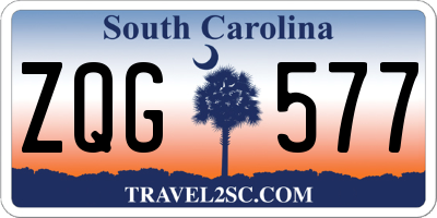 SC license plate ZQG577