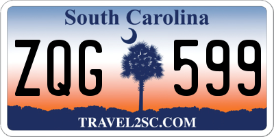 SC license plate ZQG599