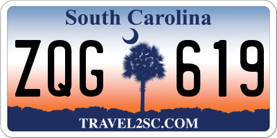 SC license plate ZQG619