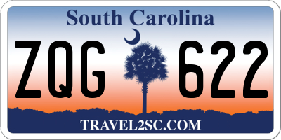 SC license plate ZQG622