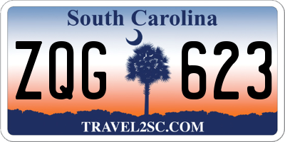 SC license plate ZQG623