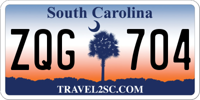 SC license plate ZQG704