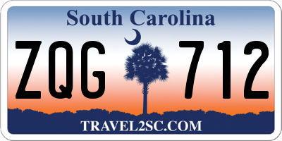 SC license plate ZQG712