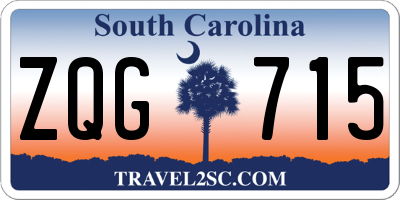 SC license plate ZQG715