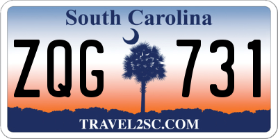 SC license plate ZQG731