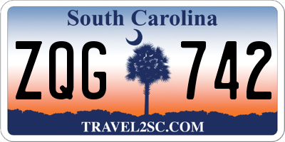 SC license plate ZQG742