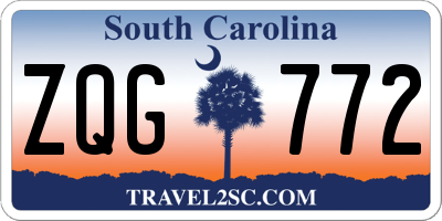 SC license plate ZQG772