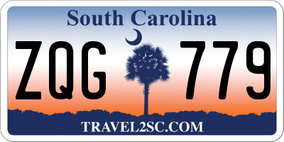 SC license plate ZQG779