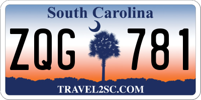 SC license plate ZQG781