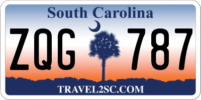 SC license plate ZQG787