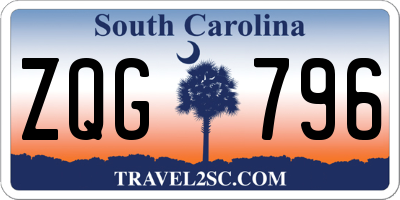 SC license plate ZQG796