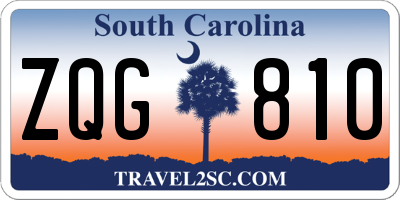 SC license plate ZQG810