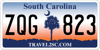 SC license plate ZQG823