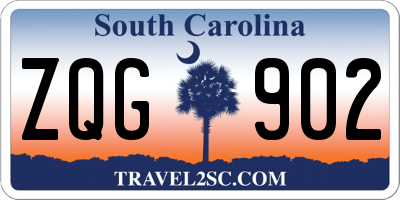 SC license plate ZQG902